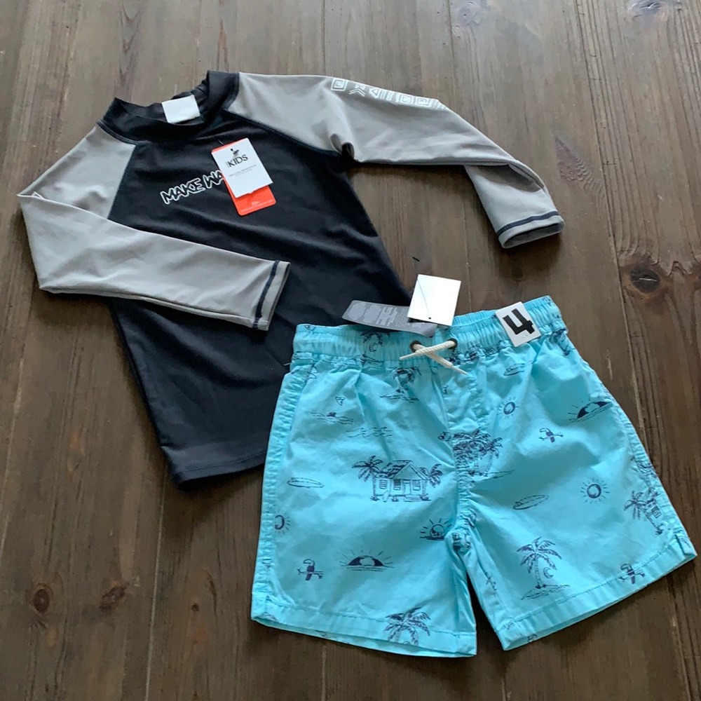 NEW Hawaiian Swim Set for Boys🌴